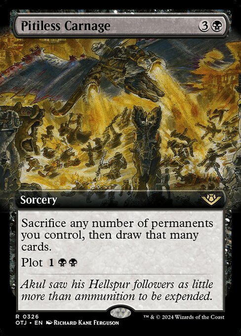 OTJ: Pitiless Carnage (Extended Art) (Foil)