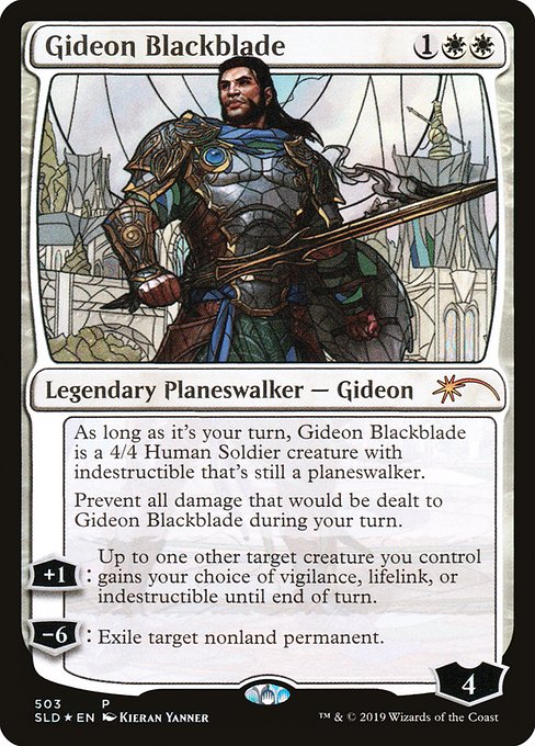 SLD: Gideon Blackblade (Stained Glass) (Foil)