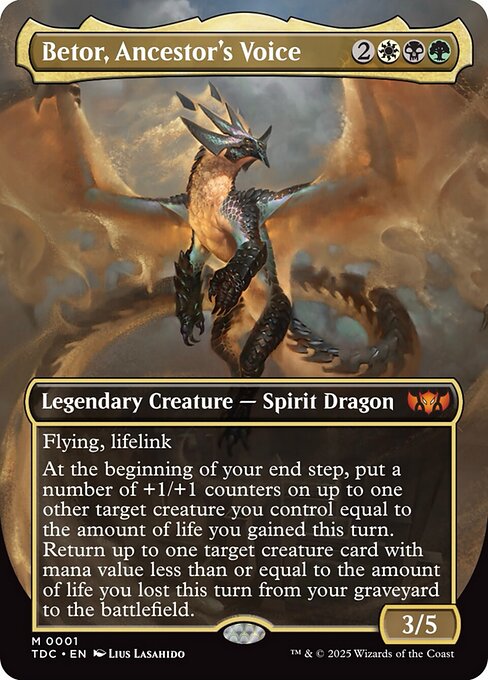 TDC: Betor, Ancestor's Voice (Borderless) (Foil)