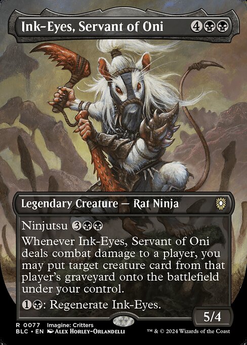 BLC: Ink-Eyes, Servant of Oni (Borderless) (Foil)