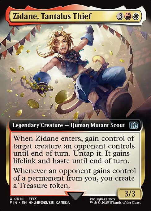 FIN: Zidane, Tantalus Thief (Extended Art) (Foil)