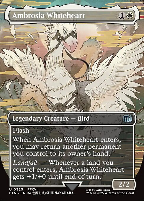 FIN: Ambrosia Whiteheart (Borderless) (Foil)