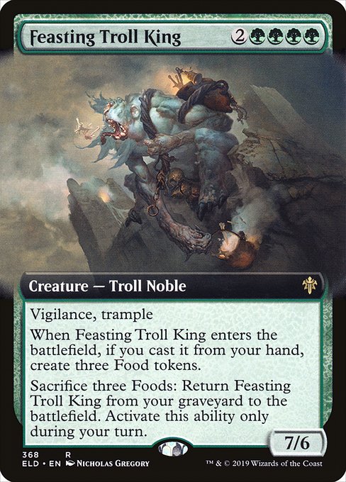 ELD: Feasting Troll King (Extended Art) (Foil)