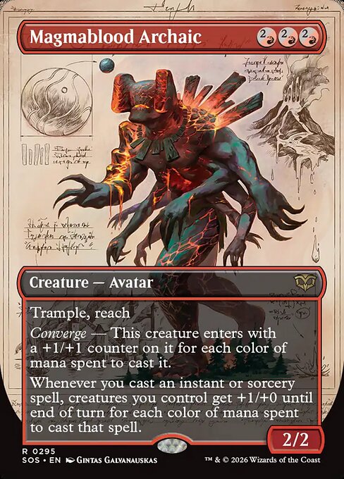 SOS: Magmablood Archaic (Borderless) (Foil)