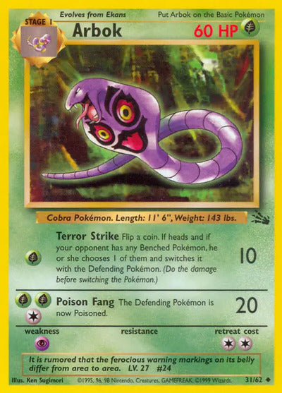 Arbok 31/62 Unlimited Fossil