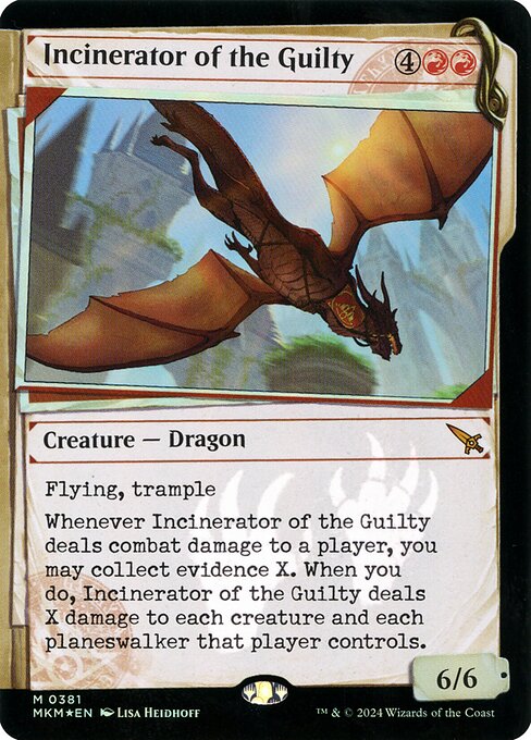 MKM: Incinerator of the Guilty (Showcase) (Invisible Ink) (Foil)