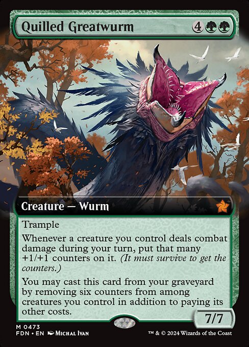 FDN: Quilled Greatwurm (Extended Art) (Foil)