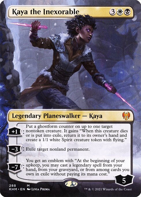 KHM: Kaya the Inexorable (Borderless) (Foil)