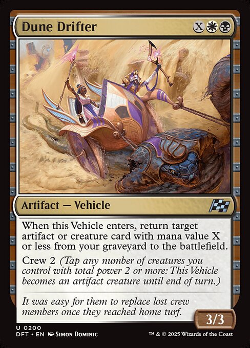 DFT: Dune Drifter