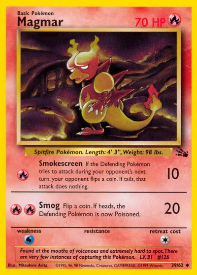 Magmar 39/62 Unlimited Fossil