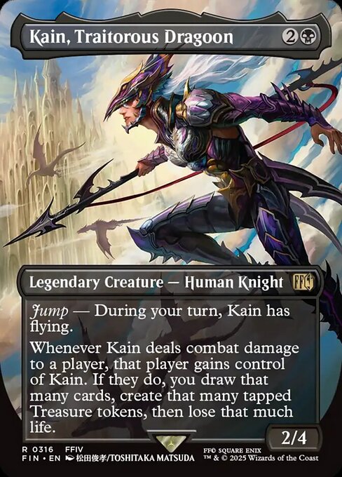 FIN: Kain, Traitorous Dragoon (Borderless) (Foil)