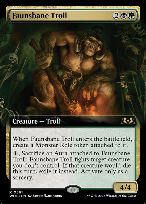 WOE: Faunsbane Troll (Extended Art)