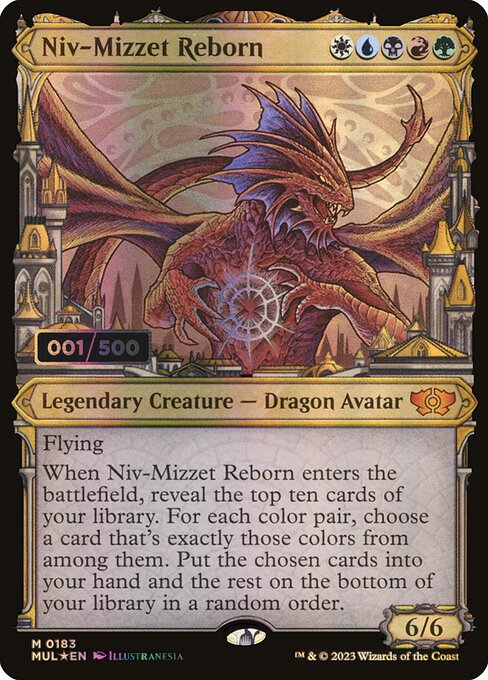 MUL: Niv-Mizzet Reborn (Serial Numbered) (Foil)