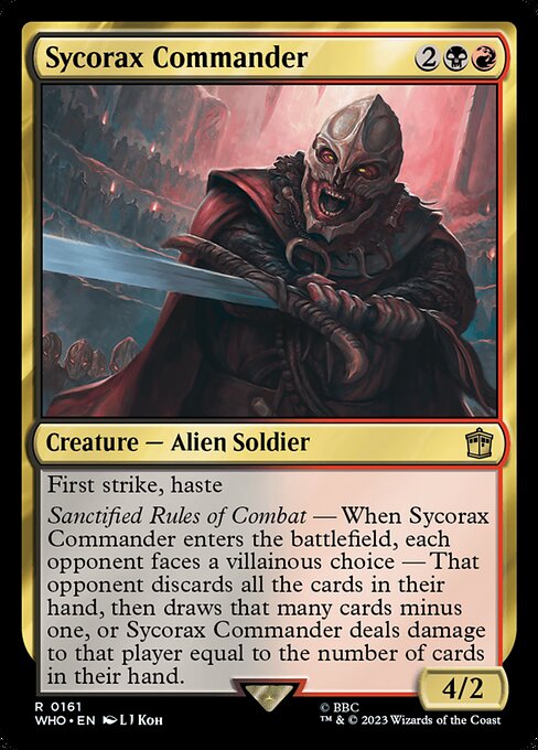 WHO: Sycorax Commander