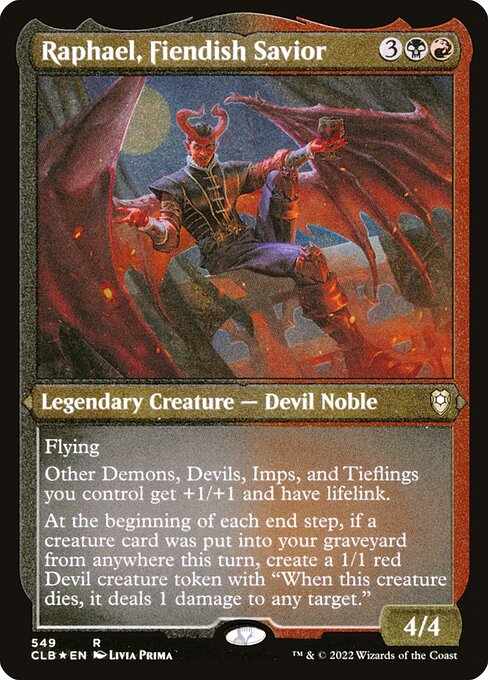 CLB: Raphael, Fiendish Savior (Foil Etched)