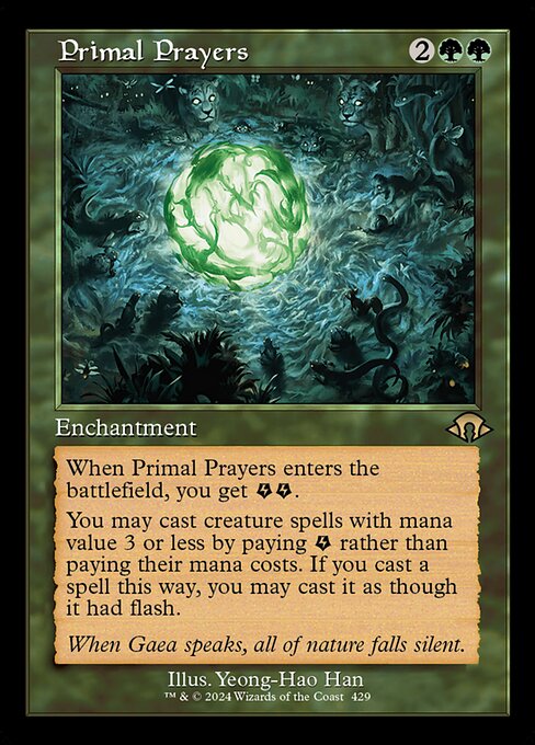 MH3: Primal Prayers (Retro Frame) (Foil)