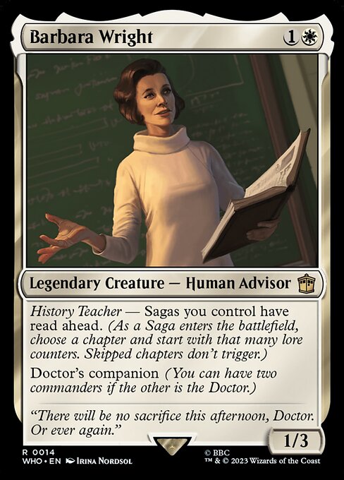 WHO: Barbara Wright (Foil)