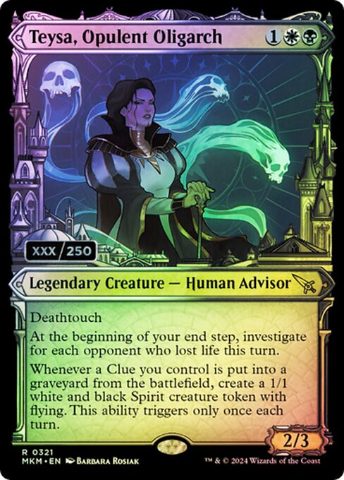 MKM: Teysa, Opulent Oligarch (Serial Numbered) (Foil)