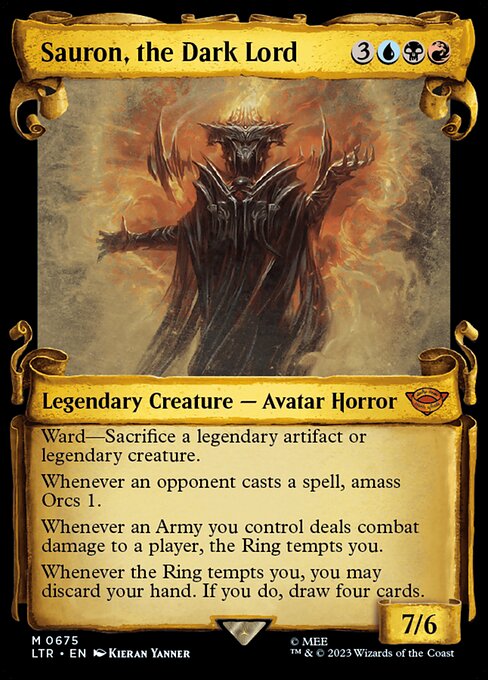 LTR: Sauron, the Dark Lord (Showcase Scrolls) (Foil)