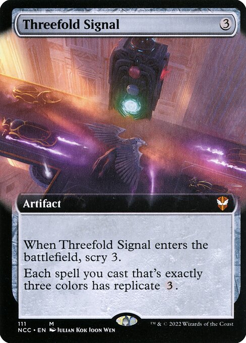 NCC: Threefold Signal (Extended Art) (Foil)