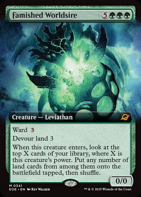 EOE: Famished Worldsire (Extended Art) (Foil)