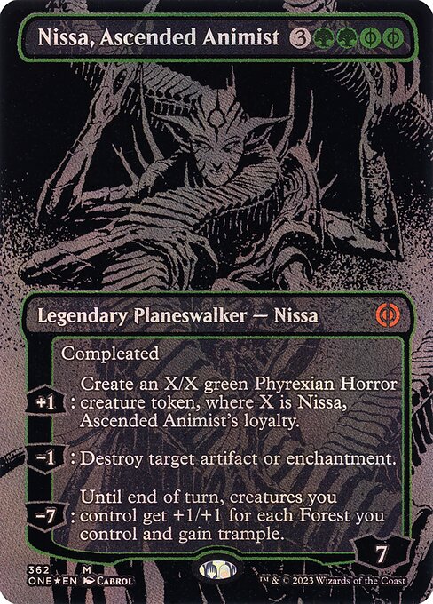 ONE: Nissa, Ascended Animist (Oil Slick Raised Foil)