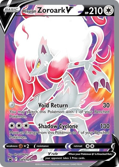 SWSD: Hisuian Zoroark V - SWSH297 (Holofoil)