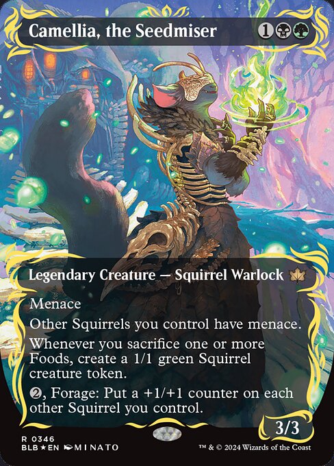 BLB: Camellia, the Seedmiser (Borderless) (Raised Foil)