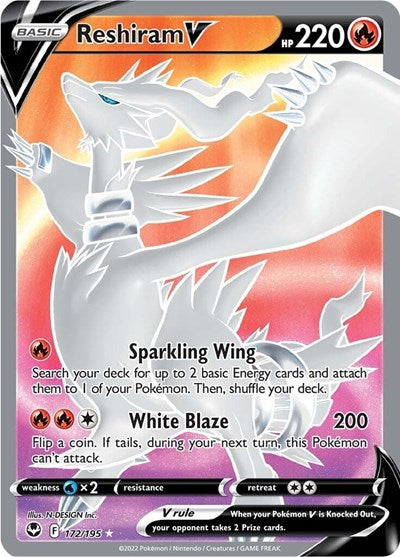 SWSH12: Reshiram V (Full Art) (Holofoil)