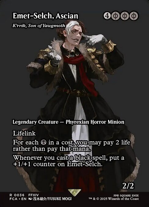 FCA: Emet-Selch, Ascian - K'rrik, Son of Yawgmoth (Showcase) (Foil)