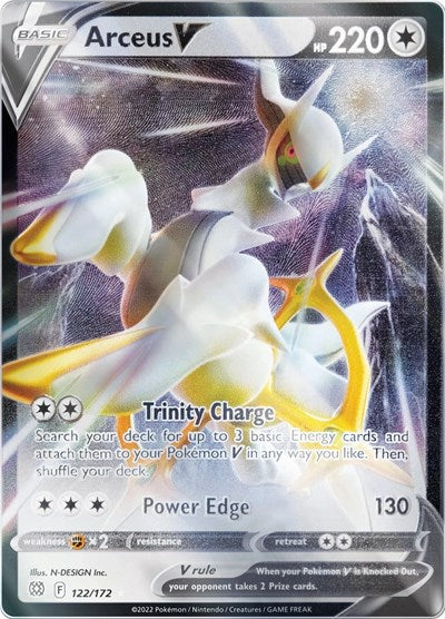 MCAP: Arceus V - 122/172 (Metal Card) (Holofoil)