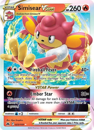 CRZ: Simisear VSTAR (Holofoil)