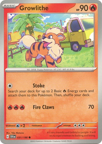 SVI: Growlithe - 031/198 (Reverse Holofoil)