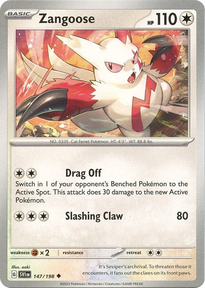 SVI: Zangoose - 147/198 (Reverse Holofoil)