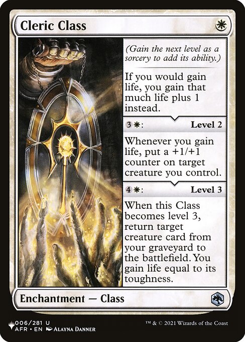 PLST: Cleric Class