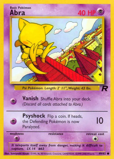 Abra 49/82 Unlimited Team Rocket