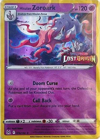MCAP: Hisuian Zoroark - 076/196 (Lost Origin Stamped) (Holofoil)