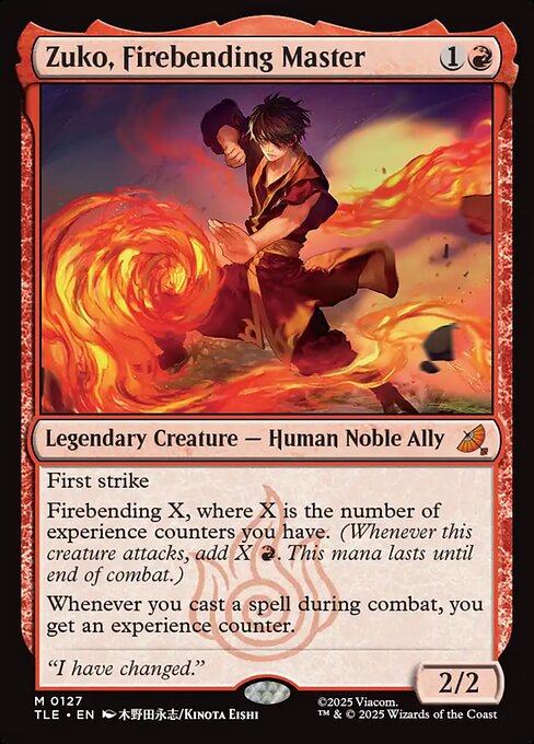 TLE: Zuko, Firebending Master (Foil)