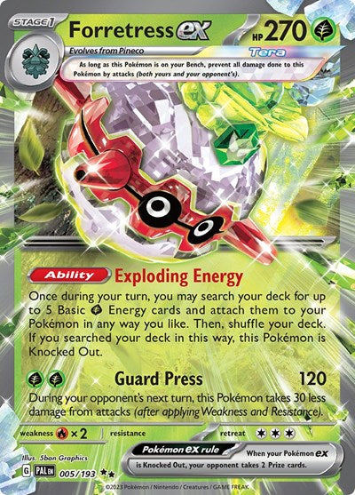PAL: Forretress ex - 005/193 (Holofoil)