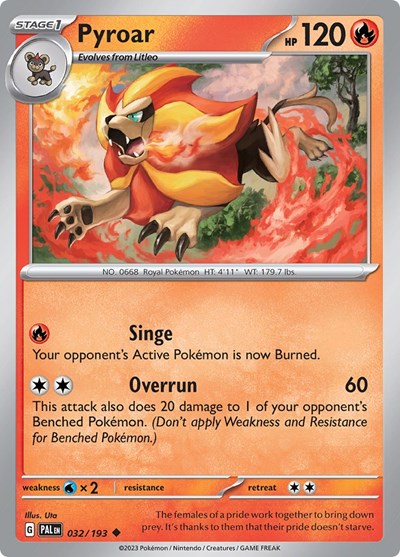 PAL: Pyroar - 032/193 (Reverse Holofoil)