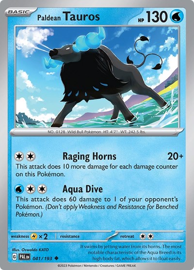 PAL: Paldean Tauros - 041/193