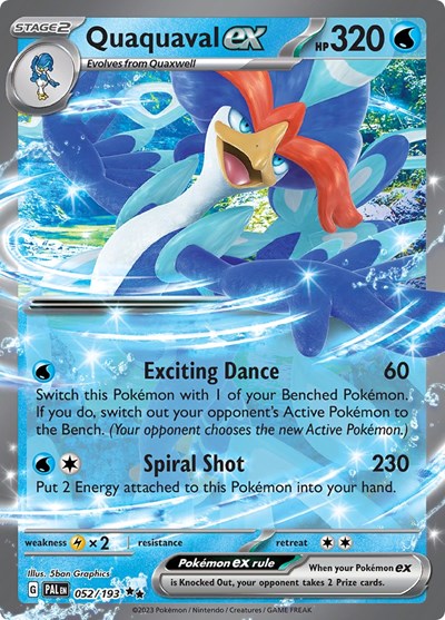 PAL: Quaquaval ex - 052/193 (Holofoil)