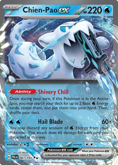 PAL: Chien-Pao ex - 061/193 (Holofoil)