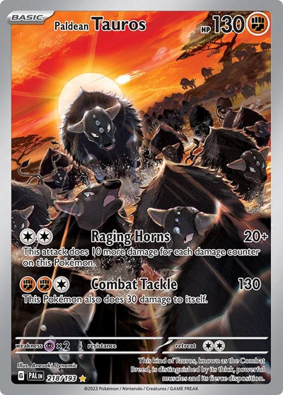 PAL: Paldean Tauros - 218/193 (Holofoil)
