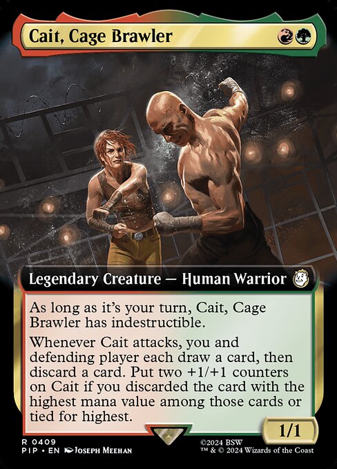 PIP: Cait, Cage Brawler (Extended Art) (Foil)