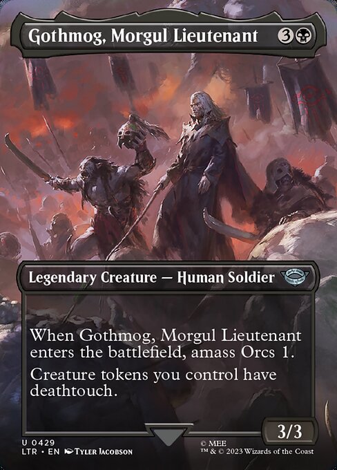 LTR: Gothmog, Morgul Lieutenant (Borderless)