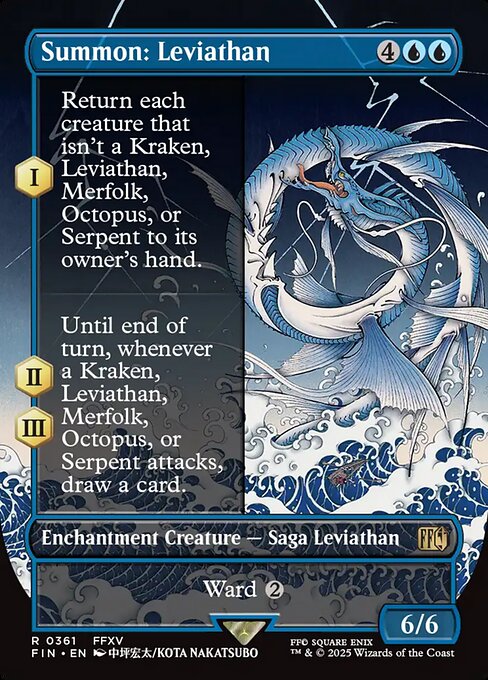 FIN: Summon: Leviathan (Borderless) (Foil)
