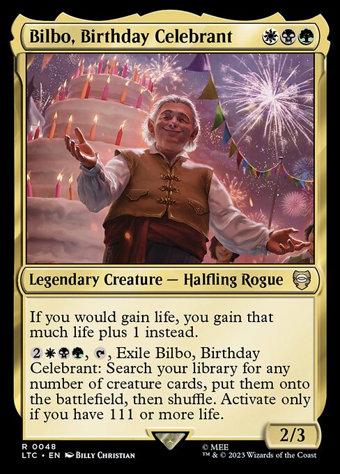 LTC: Bilbo, Birthday Celebrant