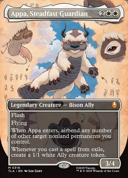 TLA: Appa, Steadfast Guardian (Borderless) (Foil)