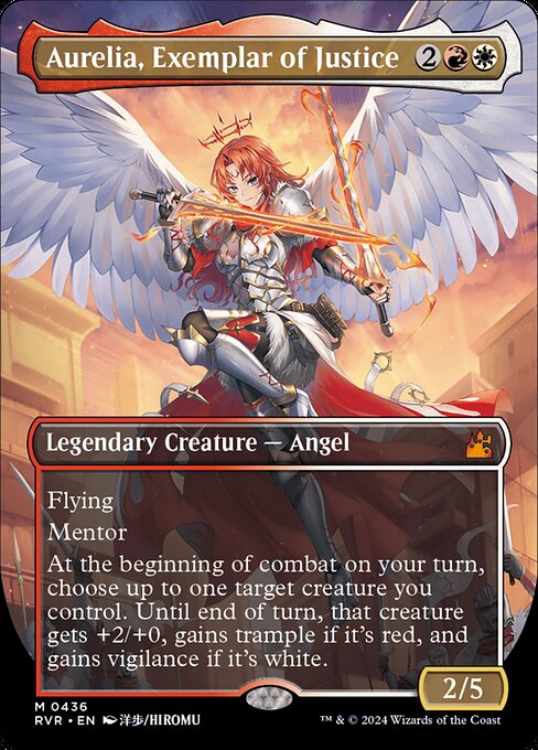 RVR: Aurelia, Exemplar of Justice (Anime Borderless) (Foil)